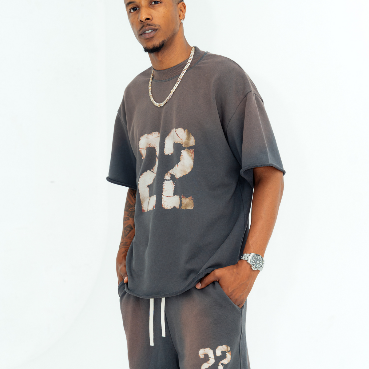'22' SHIRT -DARK GRAY