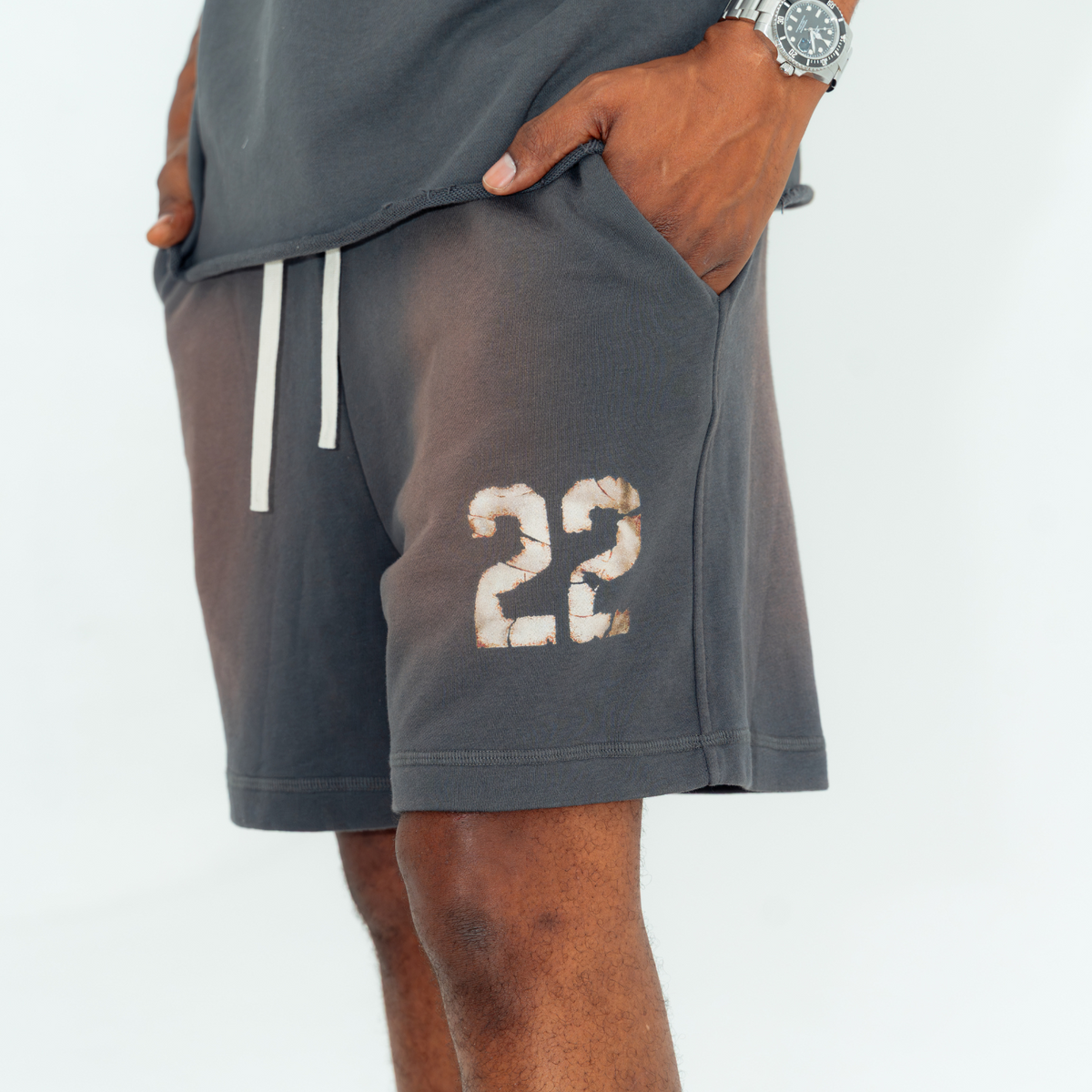 '22' SHORTS - DARK GRAY
