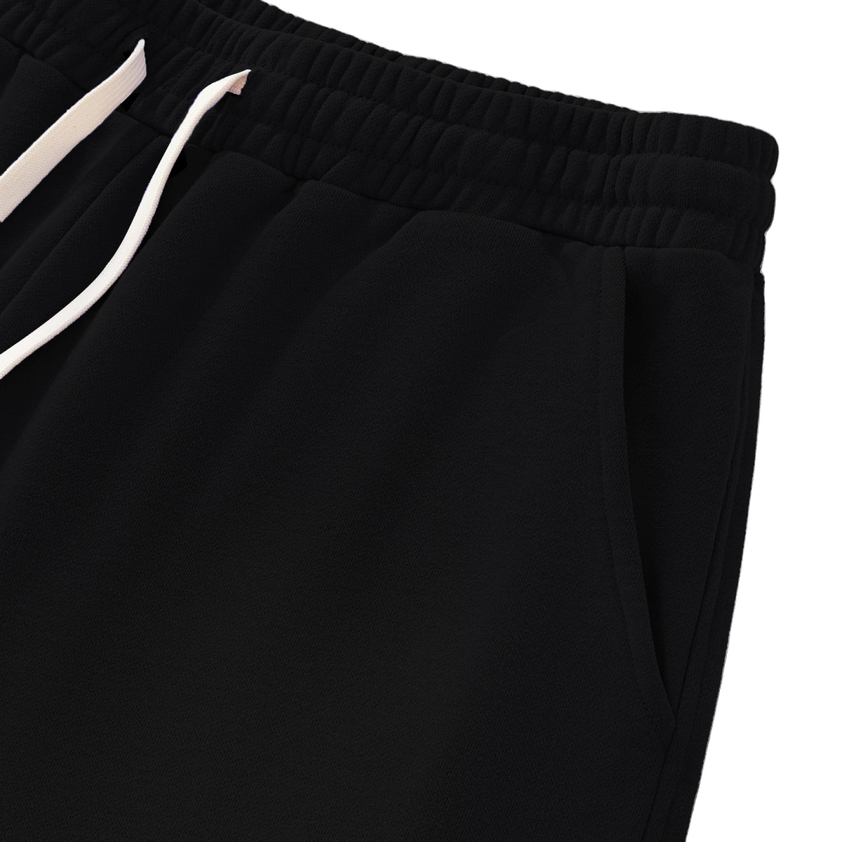 FADED SWEAT SHORTS - BLACK