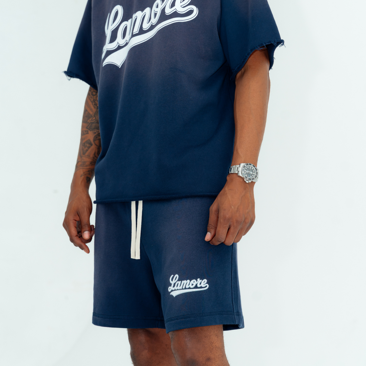 FADED SWEAT SHIRT - NAVY