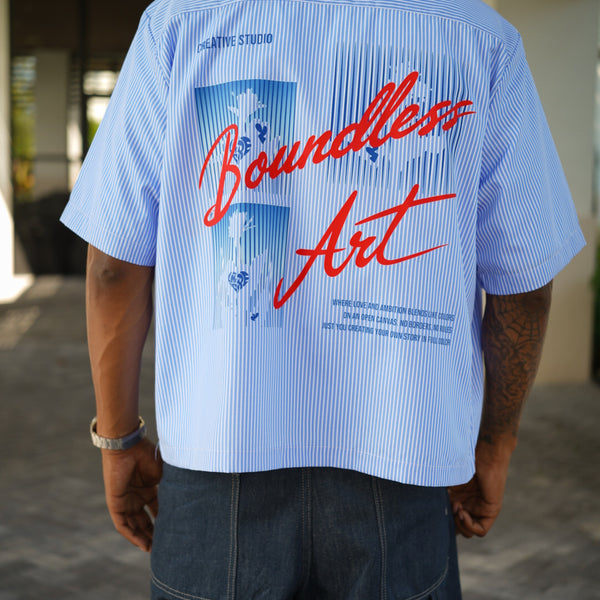 BOUNDLESS ART SHIRT - BLUE