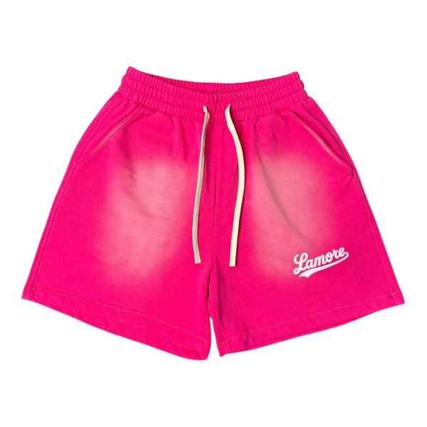 FADED SHORTS - ROSE RED