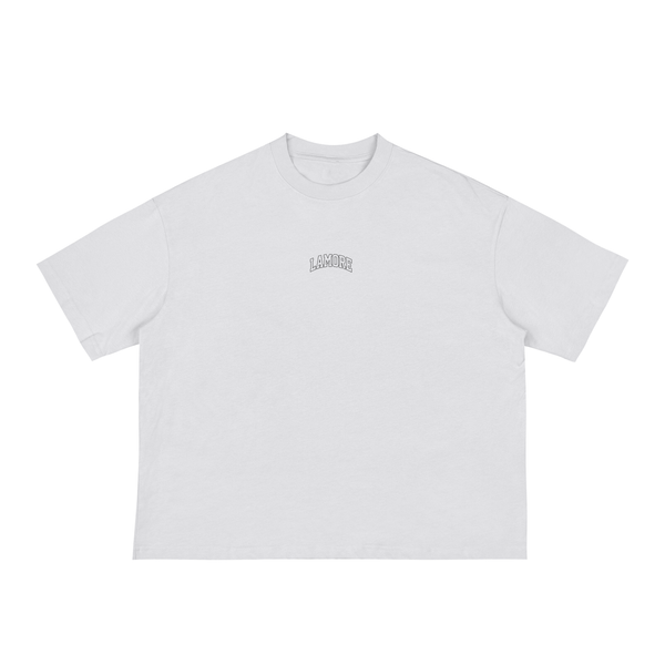 CURVE LOGO BOXY TEE - WHITE/BLACK